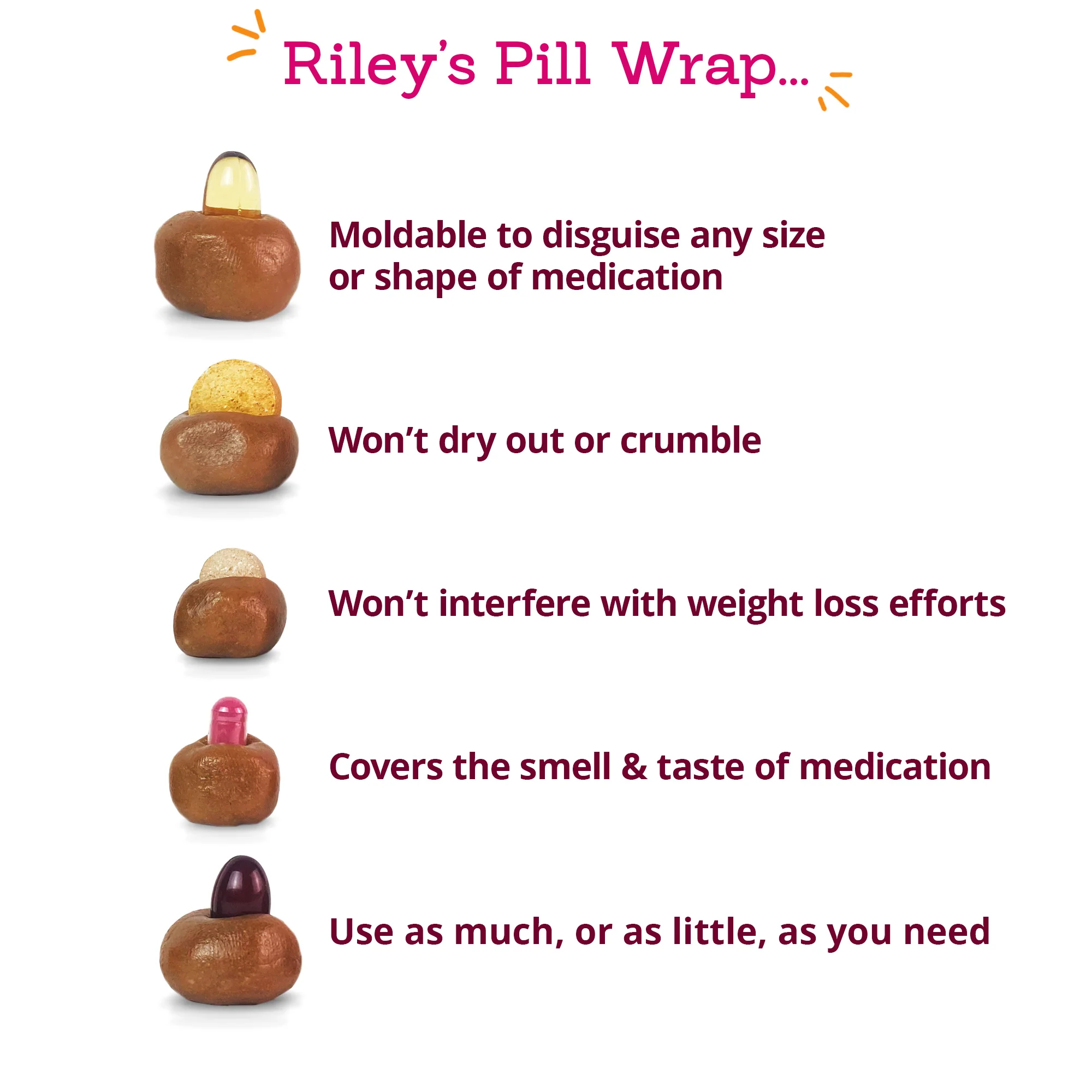 Cheese & Bacon Flavored Pill Wrap (8oz) - Image 3