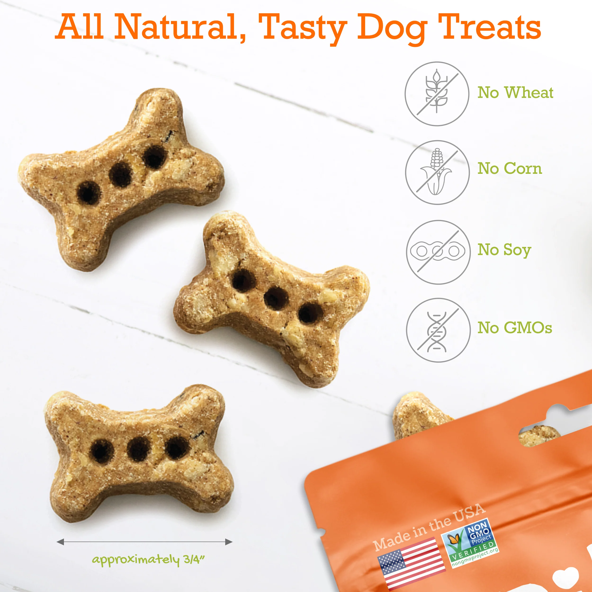 Pumpkin & Coconut Baked Biscuits Small Bone 12oz - Image 3